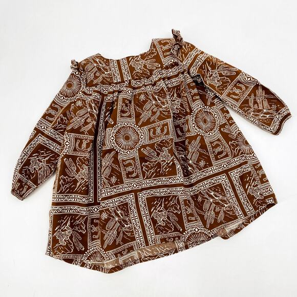 Wrangler Brown Wester 18 mo dress - Picture 2 of 4